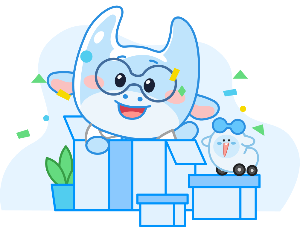 당첨자 안내 캐릭터